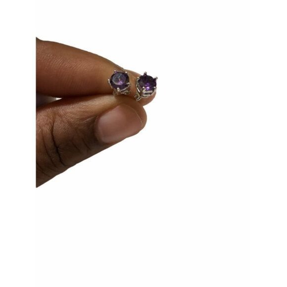 18k White Gold Gp 5mm Austria Crystal Zircon Cz We - Picture 2 of 4